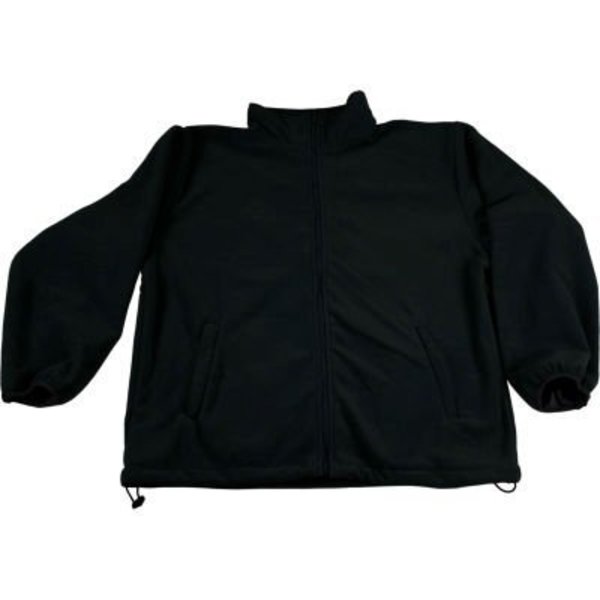Petra Roc Inc Petra Roc Fleece Work Jacket W/2 Zipped Slash Pockets, Elastic Cuffs, Black, Size 4XL BSW-S1-4X